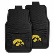 Iowa Heavy Duty 2-Piece Vinyl Car Mats 17"x27", 8870