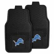 NFL - Detroit Lions 2-pc Vinyl Car Mats 17"x27", 8895