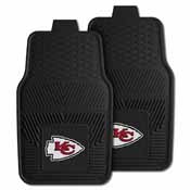NFL - Kansas City Chiefs Heavy Duty 2-Piece Vinyl Car Mats 17"x27", 8899