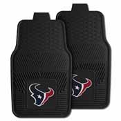 NFL - Houston Texans Heavy Duty 2-Piece Vinyl Car Mats 17"x27", 8993