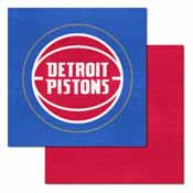 NBA - Detroit Pistons 18"x18" Carpet Tiles, 9262
