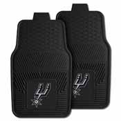 NBA - San Antonio Spurs Heavy Duty 2-Piece Vinyl Car Mats 17"x27", 9406