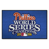 Philadelphia Phillies 2008 MLB World Series Champions Starter Mat Accent Rug - 19in. x 30in., 9581