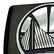 Georgia Tech Hitch Cover 3.4"x4", AGS-25002
