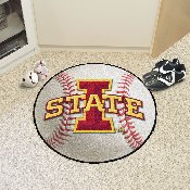 Iowa State Cyclones Baseball Rug - 27in. Diameter, 8