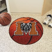 Mercer Bears Basketball Rug - 27in. Diameter, 84
