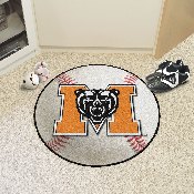 Mercer Bears Baseball Rug - 27in. Diameter, 85