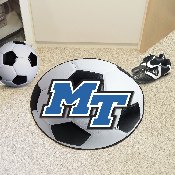 Middle Tennessee Blue Raiders Soccer Ball Rug - 27in. Diameter, 104