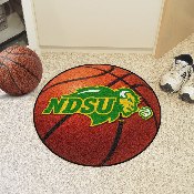 North Dakota State Bison Basketball Rug - 27in. Diameter, 138