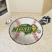North Dakota State Bison Baseball Rug - 27in. Diameter, 139
