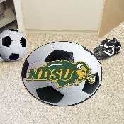 North Dakota State Bison Soccer Ball Rug - 27in. Diameter, 140