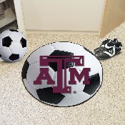 Texas A&M Aggies Soccer Ball Rug - 27in. Diameter - TAM Primary Logo, 212