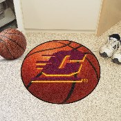 Central Michigan Chippewas Basketball Rug - 27in. Diameter, 367
