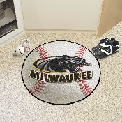 Wisconsin-Milwaukee Panthers Baseball Rug - 27in. Diameter, 555