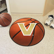 Vanderbilt Commodores Basketball Rug - 27in. Diameter, 608