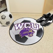 Western Carolina Catamounts Soccer Ball Rug - 27in. Diameter, 646