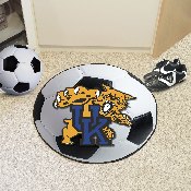 Kentucky Wildcats Soccer Ball Rug - 27in. Diameter, Wildcat Logo, 801