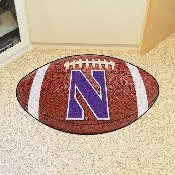 Northwestern Wildcats Football Rug - 20.5in. x 32.5in., 836