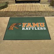 Florida A&M Rattlers  All-Star Rug - 34 in. x 42.5 in. - Snake Head & 'FAMU' Text, 885