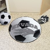 Nevada Wolfpack Soccer Ball Rug - 27in. Diameter, 1000