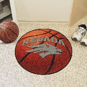 Nevada Wolfpack Basketball Rug - 27in. Diameter, 1003