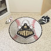 Purdue Boilermakers Baseball Rug - 27in. Diameter, Train Logo, 1074