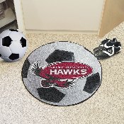 St. Joseph's Red Storm Soccer Ball Rug - 27in. Diameter - Hawk Primary Logo, 1146