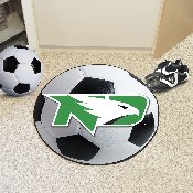 North Dakota Fighting Hawks Soccer Ball Rug - 27in. Diameter, 1218