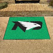 North Dakota Fighting Hawks All-Star Rug - 34 in. x 42.5 in. - ND Hawk Primary Logo, 1221
