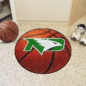 North Dakota Fighting Hawks Basketball Rug - 27in. Diameter, 1223