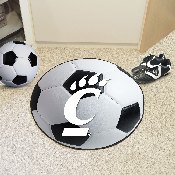 Cincinnati Bearcats Soccer Ball Rug - 27in. Diameter, 1249