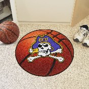 East Carolina Pirates Basketball Rug - 27in. Diameter, 1298