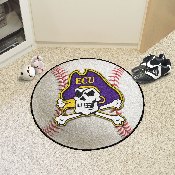 East Carolina Pirates Baseball Rug - 27in. Diameter, 1304