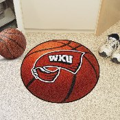 Western Kentucky Hilltoppers Basketball Rug - 27in. Diameter, 1331