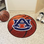Auburn Tigers Basketball Rug - 27in. Diameter, AU, 1352