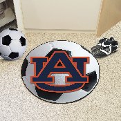 Auburn Tigers Soccer Ball Rug - 27in. Diameter, AU, 1357
