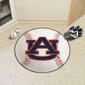Auburn Tigers Baseball Rug - 27in. Diameter, AU, 1358