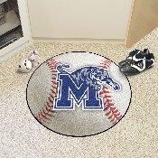 Memphis Tigers Baseball Rug - 27in. Diameter, 1447