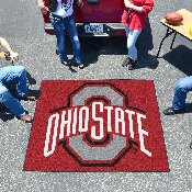 Ohio State Buckeyes Tailgater Rug - 5ft. x 6ft. - O with Wordmark Primary Logo, 1516