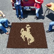 Wyoming Cowboys Tailgater Rug - 5ft. x 6ft. - Bucking Horse Primary Logo, 1581