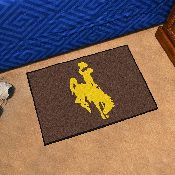 Wyoming Cowboys Starter Mat Accent Rug - 19in. x 30in. - Bucking Horse Primary Logo, 1582