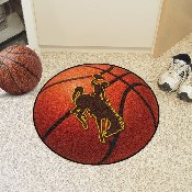 Wyoming Cowboys Basketball Rug - 27in. Diameter, 1583