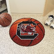 South Carolina Gamecocks Basketball Rug - 27in. Diameter - C with Gamecock Primary Logo, 1586