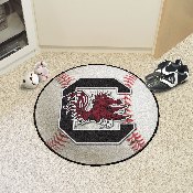 South Carolina Gamecocks Baseball Rug - 27in. Diameter - C with Gamecock Primary Logo, 1591