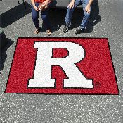 Rutgers Scarlett Knights Ulti-Mat Rug - 5ft. x 8ft. - Block R Primary Logo, 1631