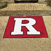 Rutgers Scarlett Knights All-Star Rug - 34 in. x 42.5 in. - Block R Primary Logo, 1635