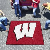 Wisconsin Badgers Tailgater Rug - 5ft. x 6ft. - W Primary Logo, 1641