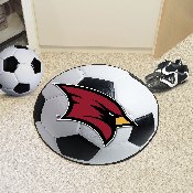 Saginaw Valley State Cardinals Soccer Ball Rug - 27in. Diameter, 1656