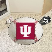 Indiana Hooisers Baseball Rug - 27in. Diameter - IU Trident Primary Logo, 1811