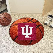 Indiana Hooisers Basketball Rug - 27in. Diameter - IU Trident Primary Logo, 1814